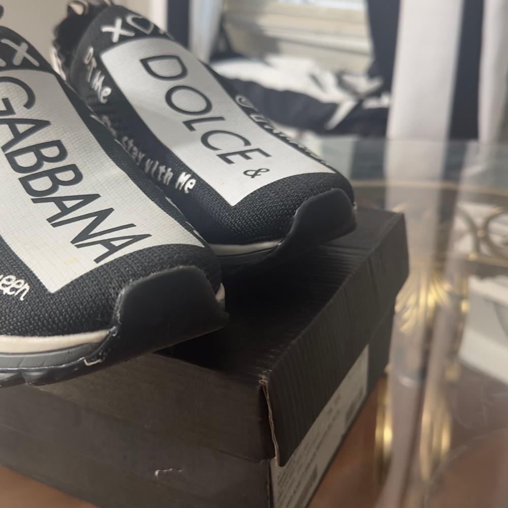 Dolce & Gabbana Black and White Sneakers
